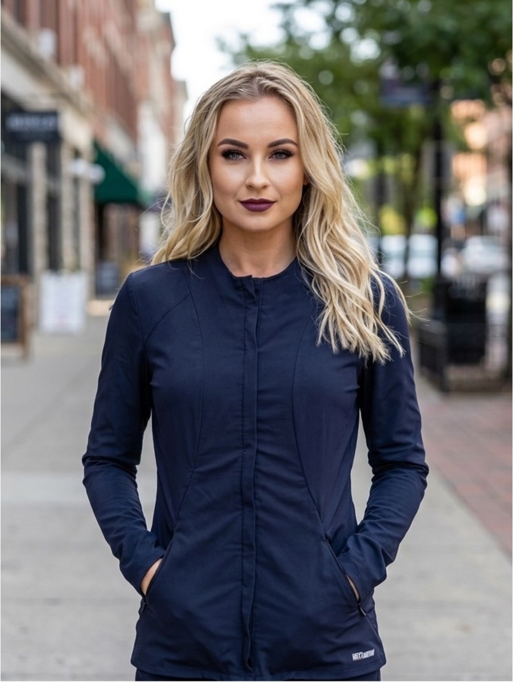 Small Grey's Anatomy Professional Wear by Barco Edge Scrub Jacket
